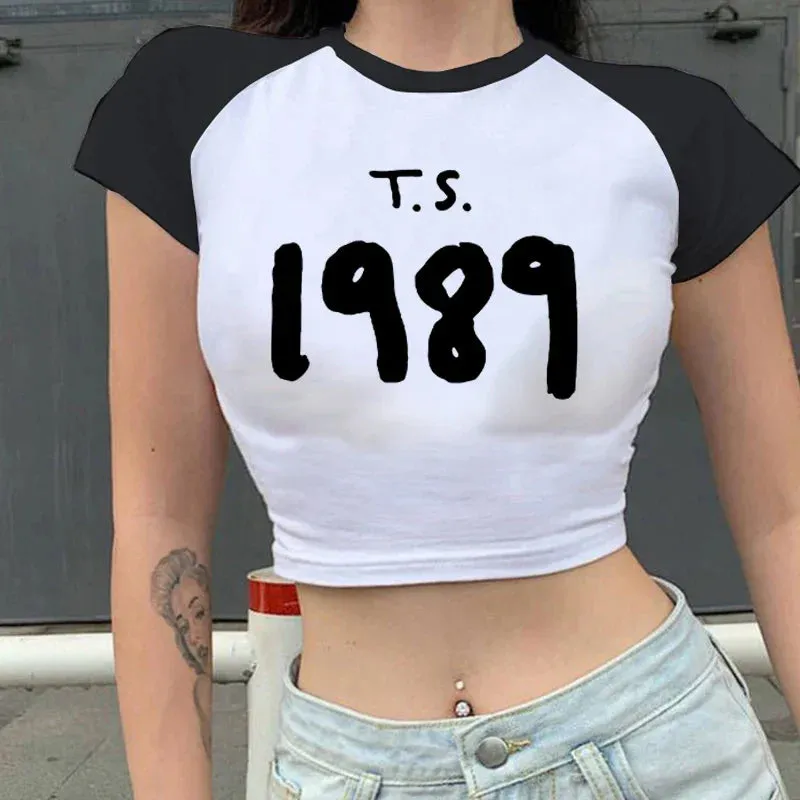 1989 Y2k Custom Crop Top Music Fans Grunge Crop Top