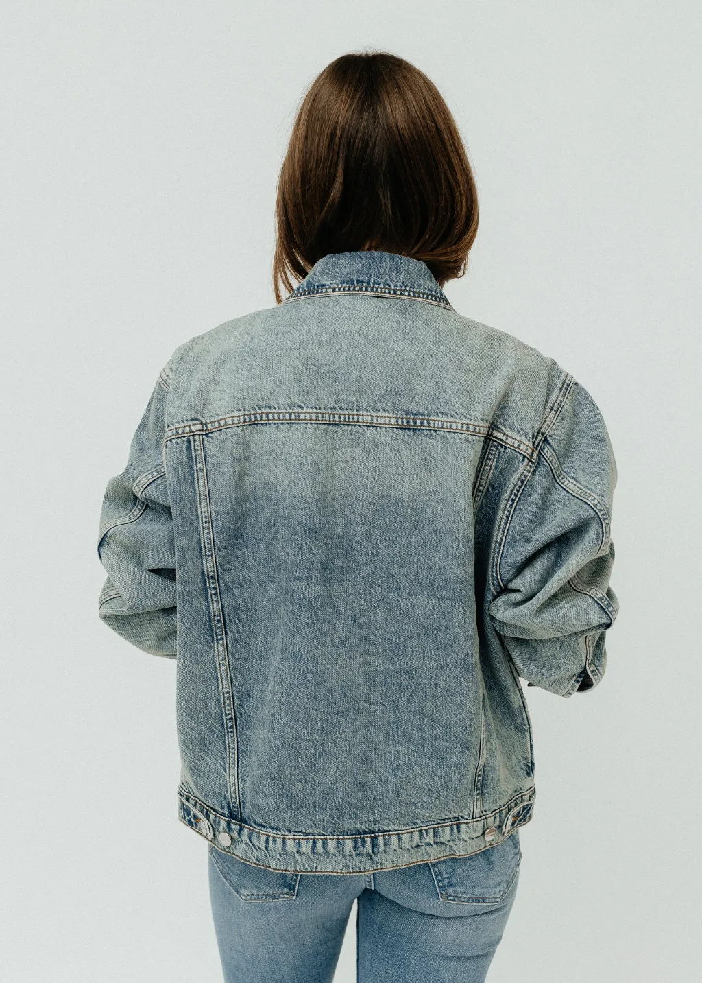 Anine Bing Rory Jacket in Vintage Indigo