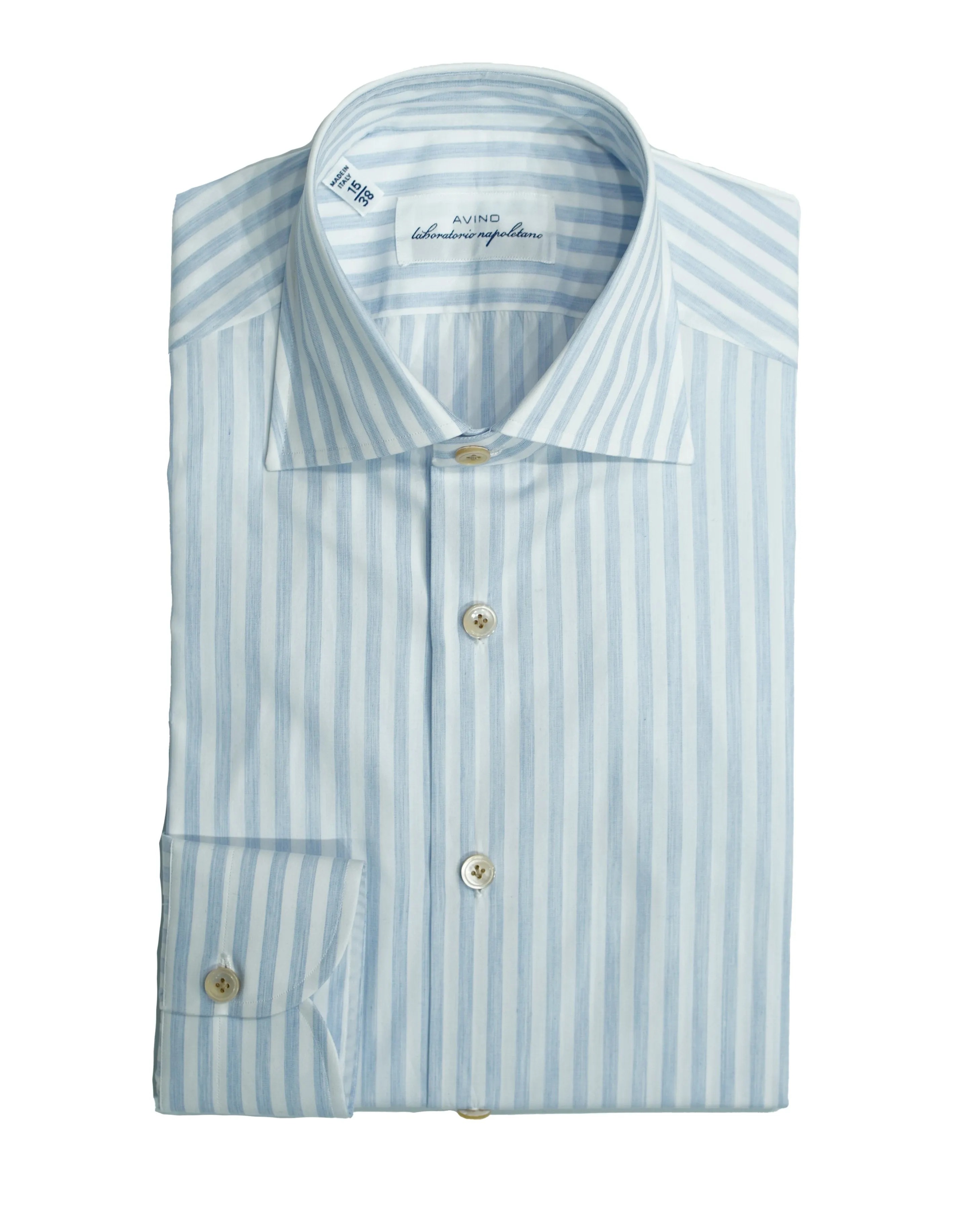 Avino Candy Stripe Dress Shirt / Light Blue