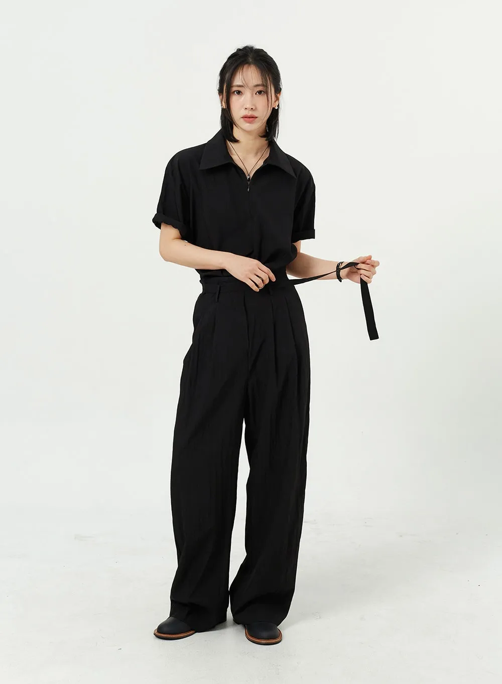 Belt Tailored Pants OM309