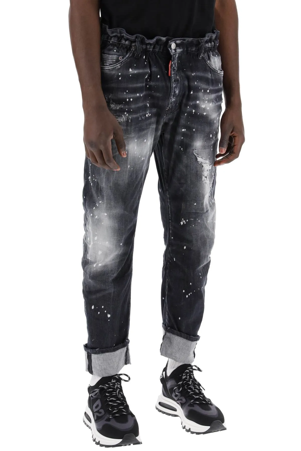 black ripped wash big brother jeans for men