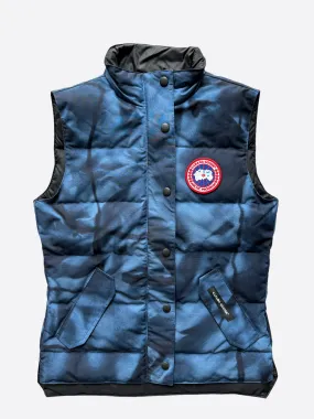 Canada Goose Blue Abstract Camo Freestyle Women's Vest