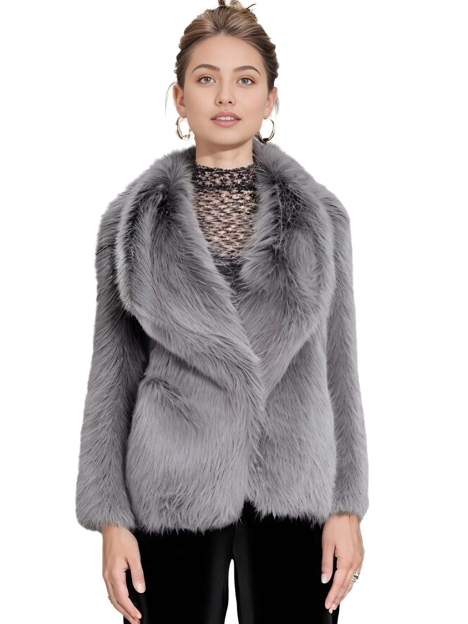 Chic Short Faux Fur Jackets For Women