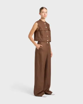 Delphi Tailored Pant - Cocoa