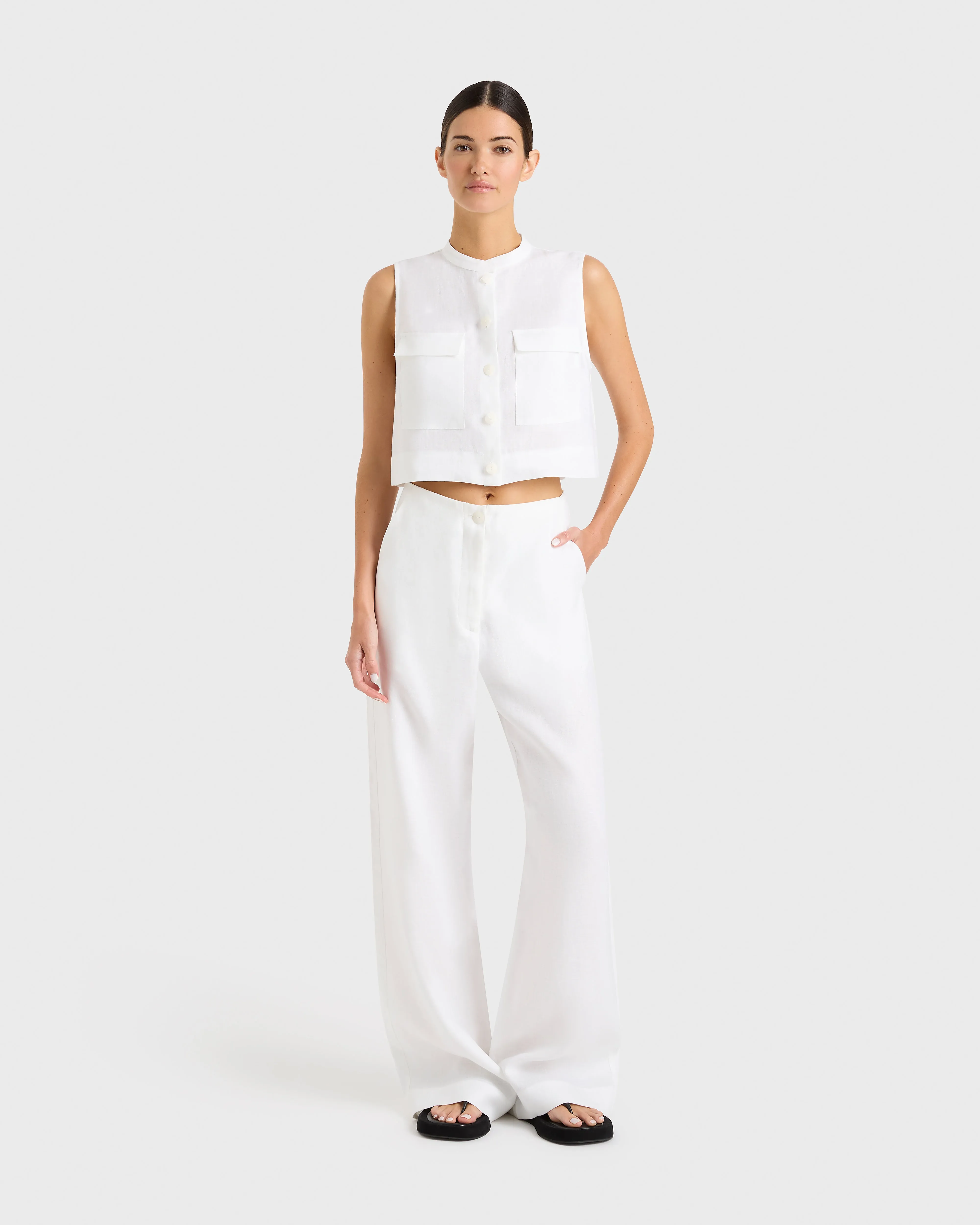 Delphi Tailored Pant - White