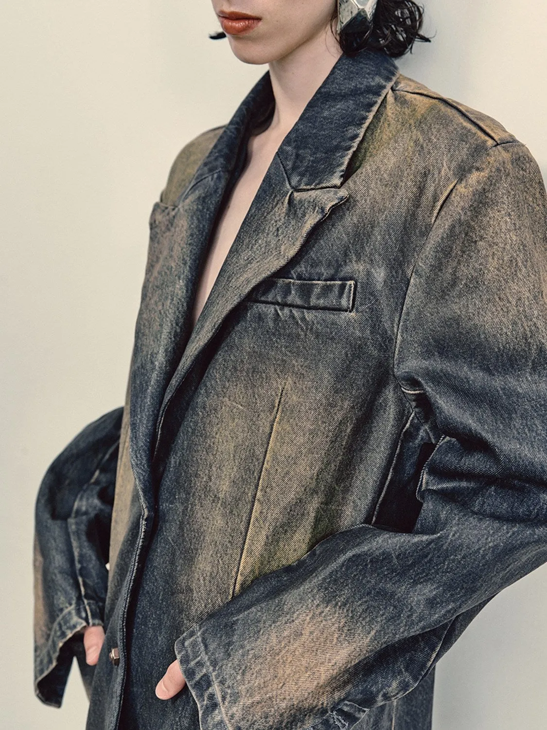 Distressed Loose Denim Jackets