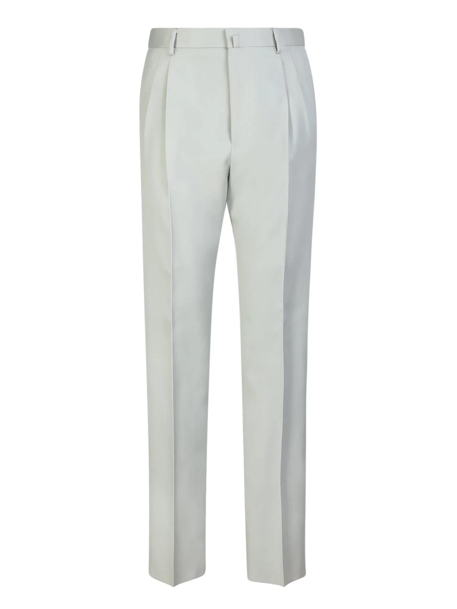 Double pleats tailored pants