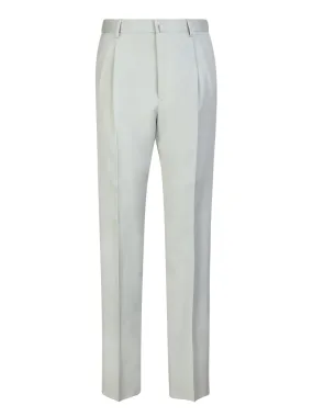 Double pleats tailored pants