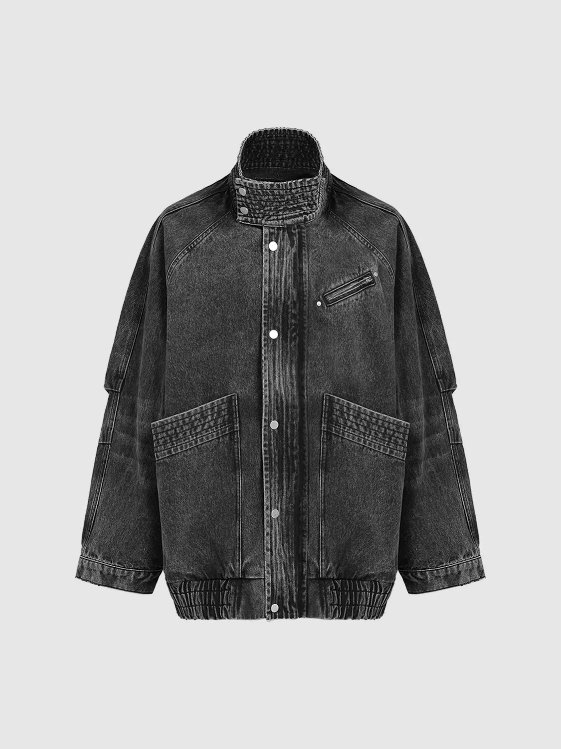 High Collar Denim Jackets