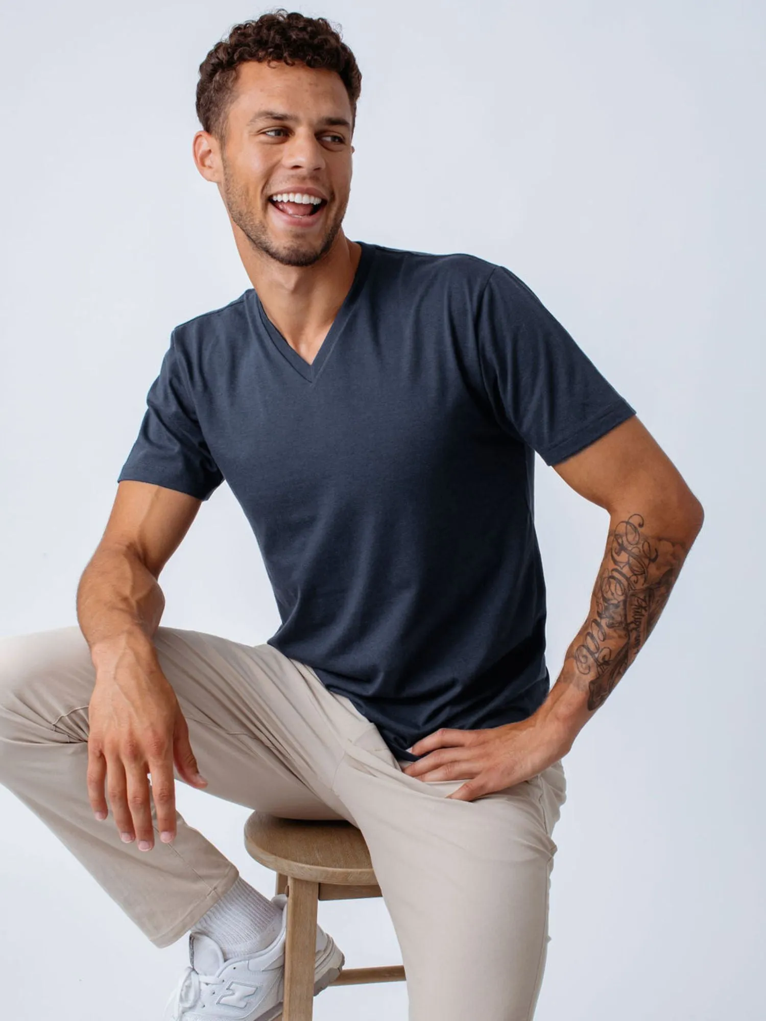 Indigo Blue V-Neck FINAL SALE