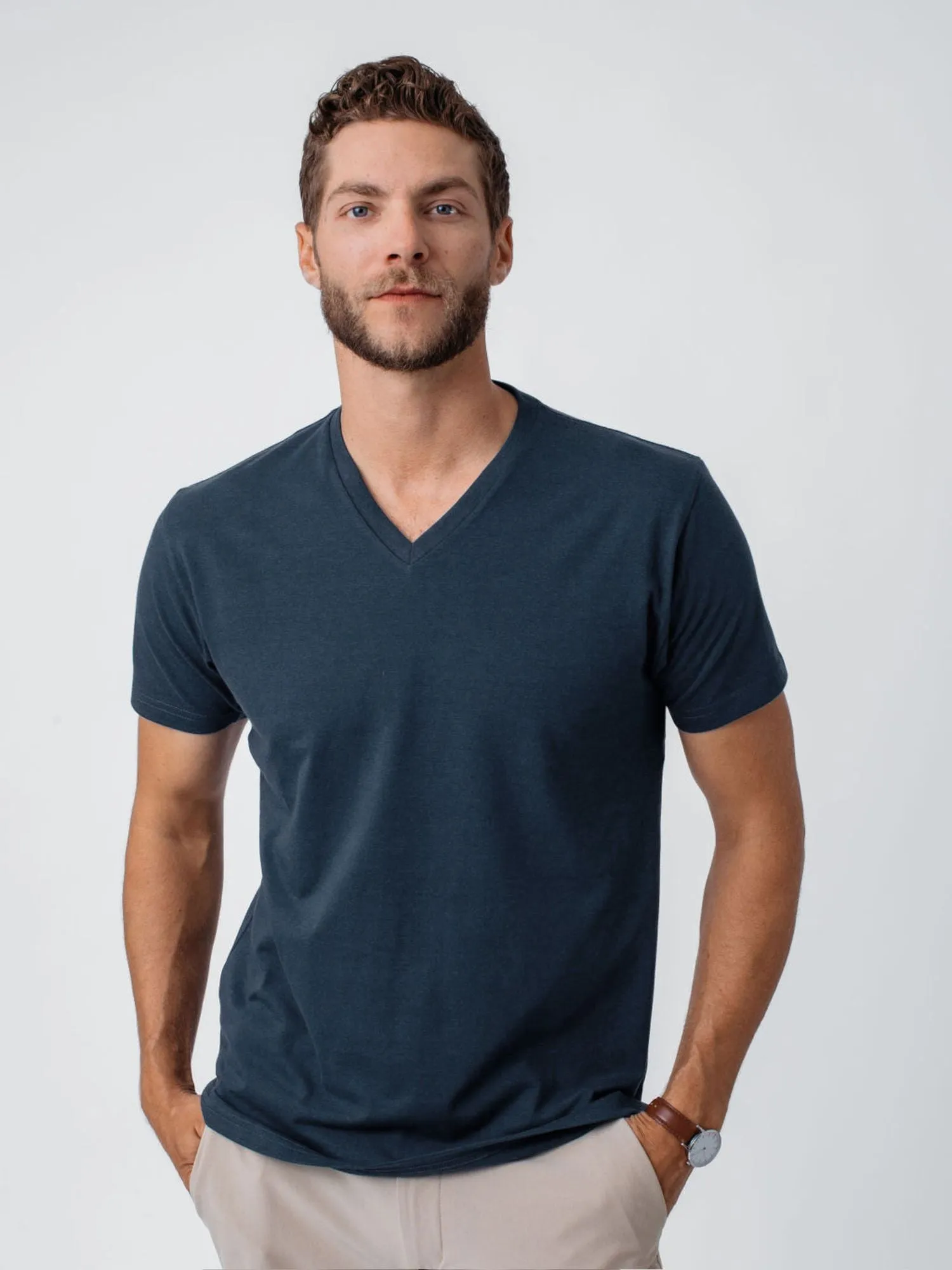 Indigo Blue V-Neck FINAL SALE