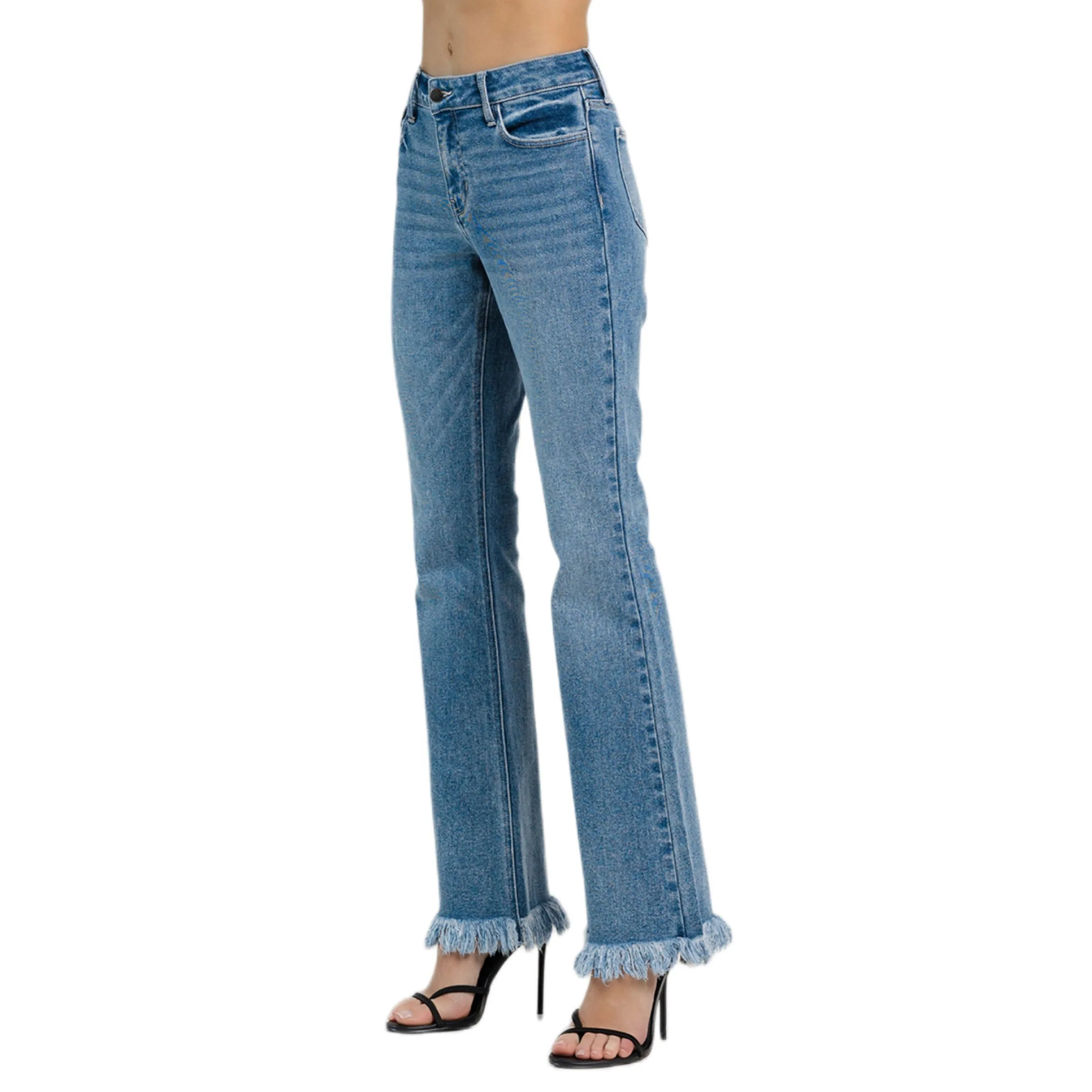 Jelly Jeans Denim Long Fringe Hems Boot Cut All Sizes Available 1, 3, 5, 7, 9, 11, 13