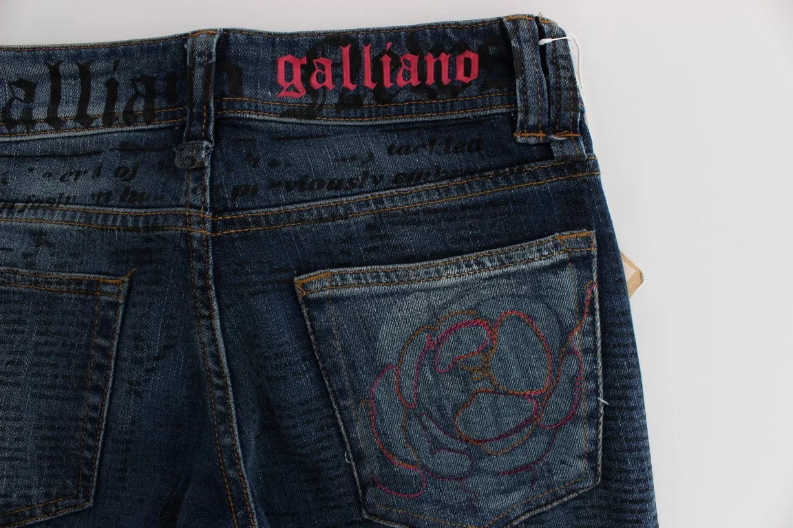 John Galliano Elegant Slim Bootcut Denim Jeans