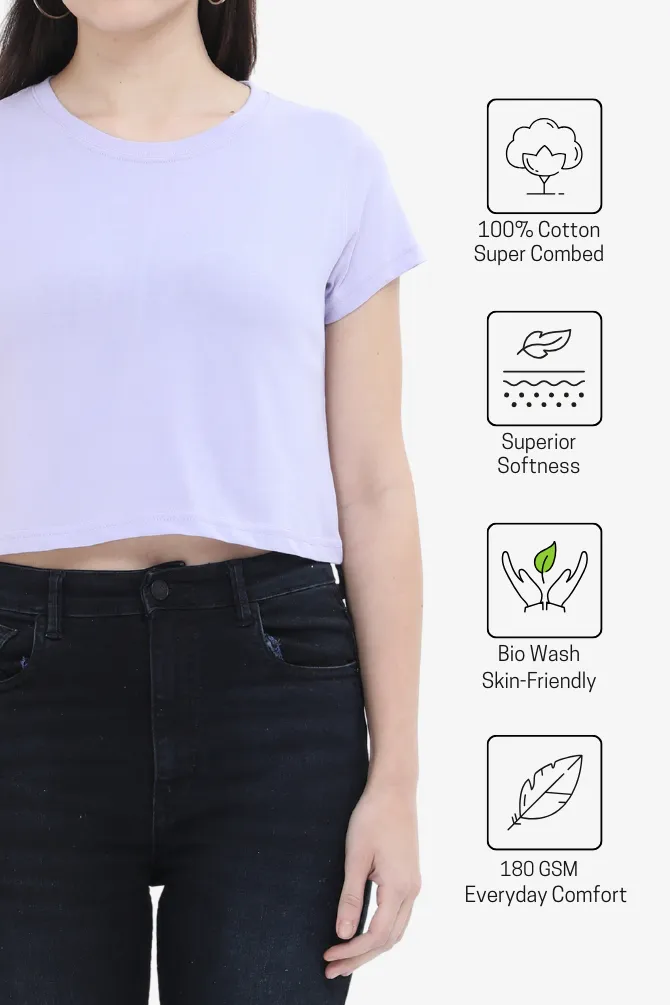 Lavender Crop Tops for women