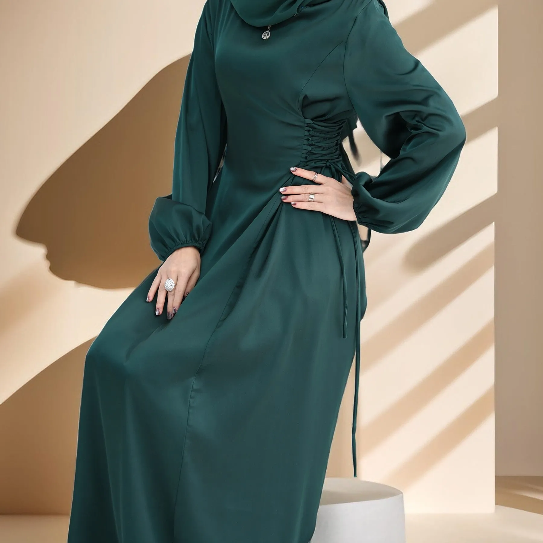 Layla al-Harir: Adjustable Waist Evening Gown