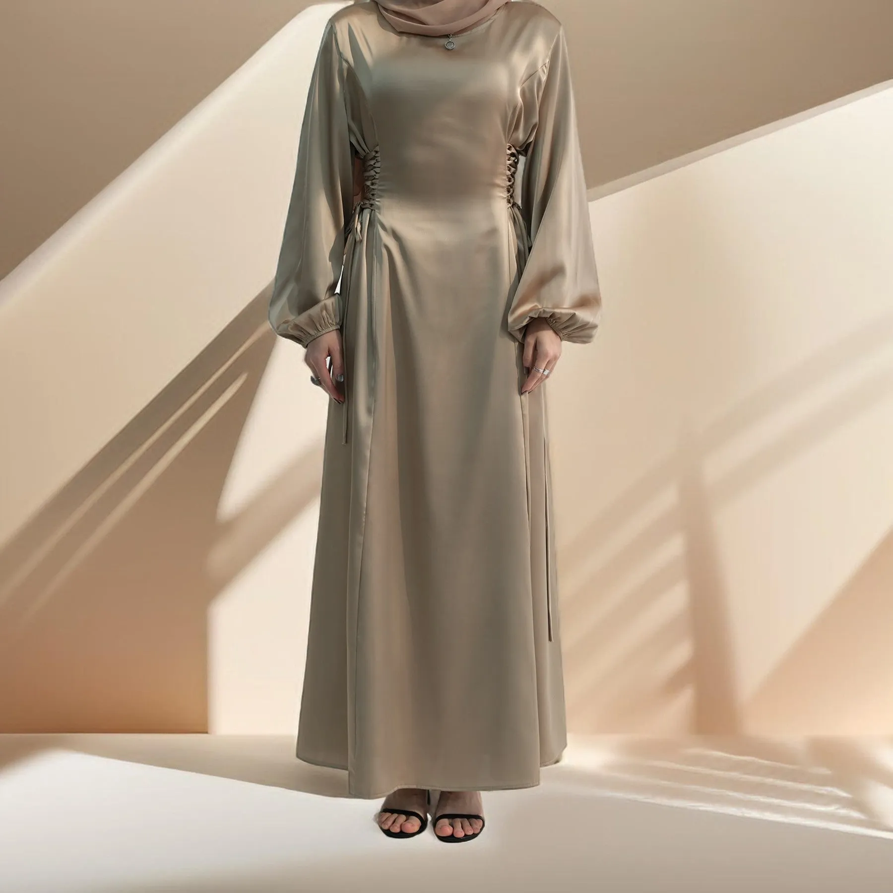 Layla al-Harir: Adjustable Waist Evening Gown