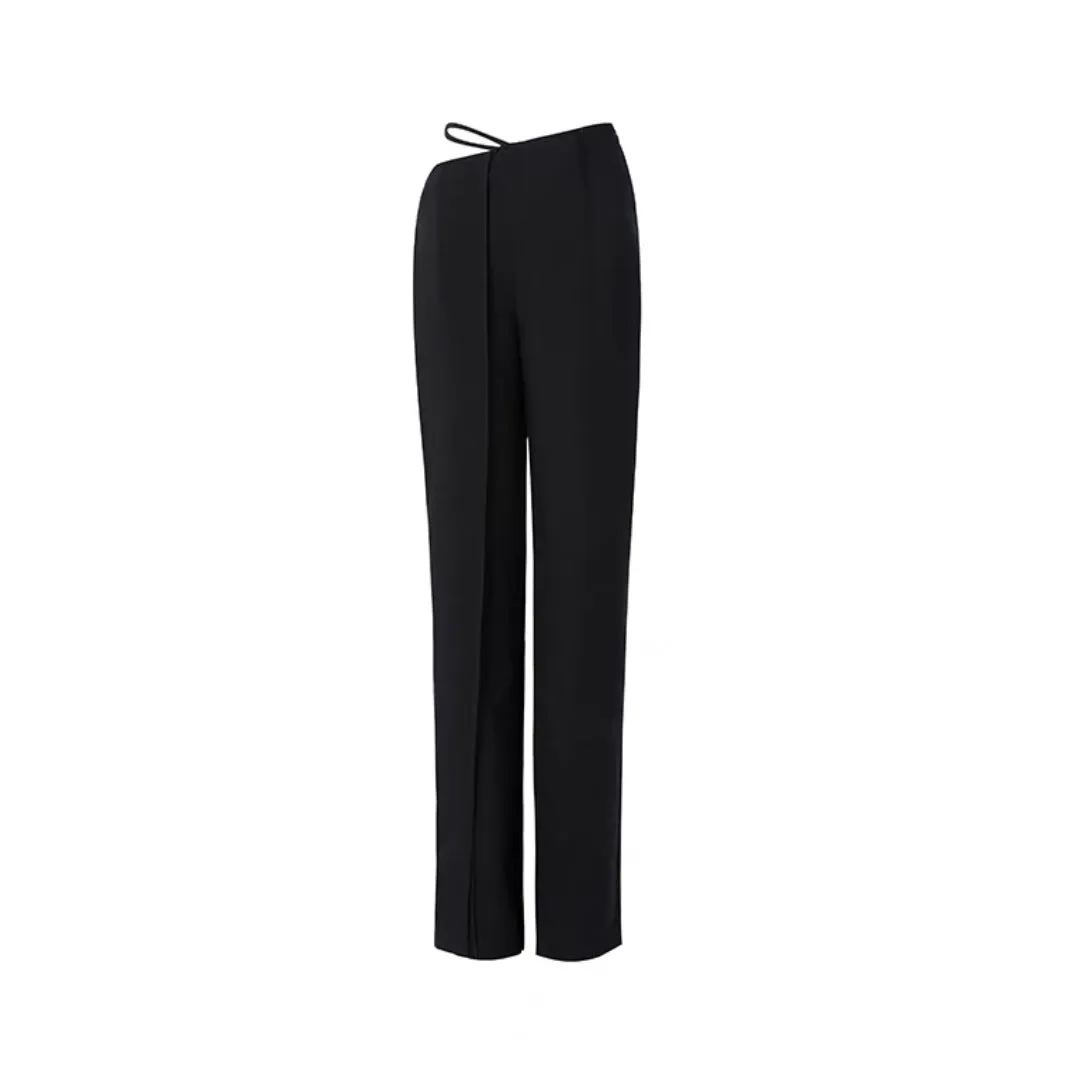 Leigh Cutout Tailored Trousers- Black