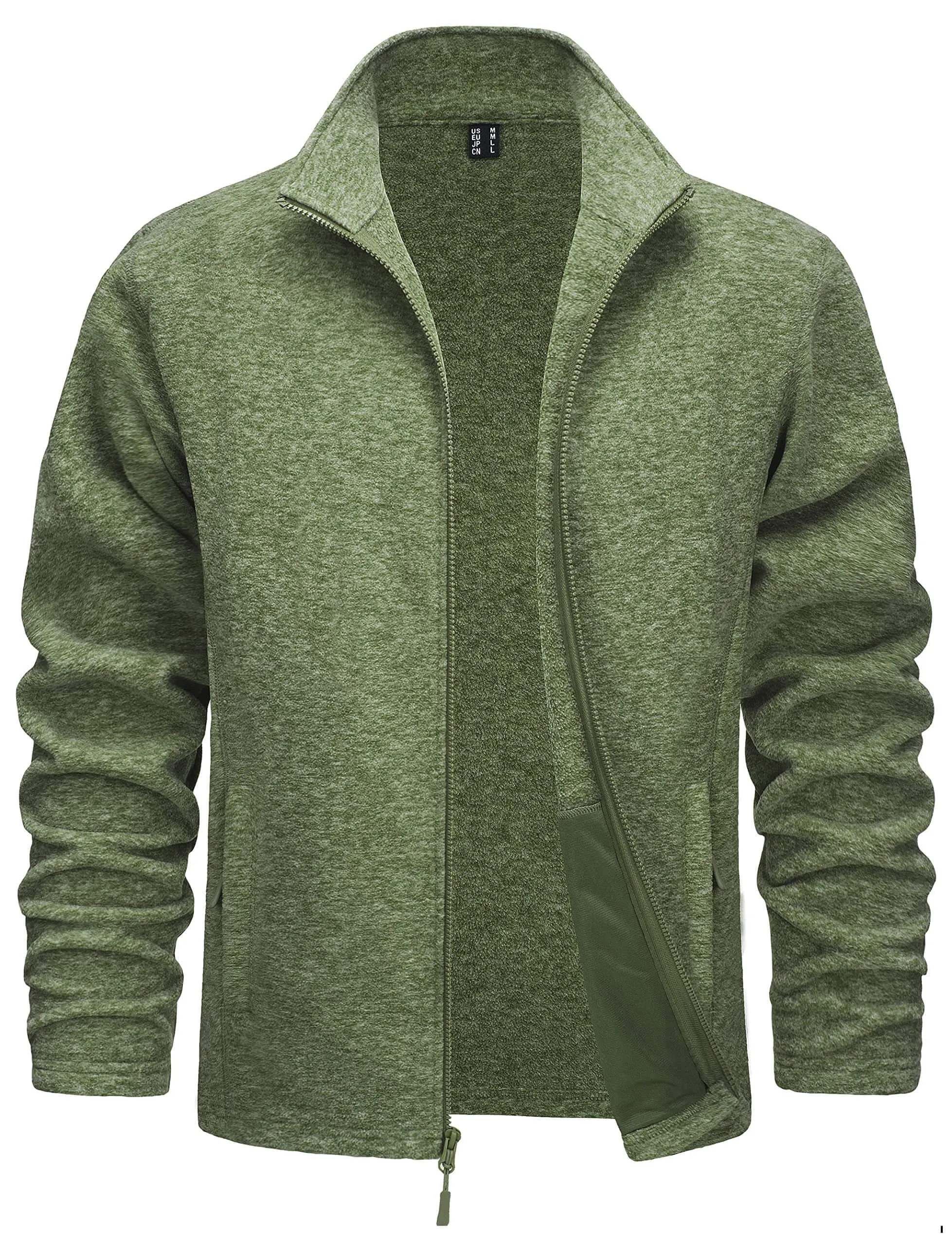 Lightweight Full Zip Fleece Jackets For Men - In 16 Colors!