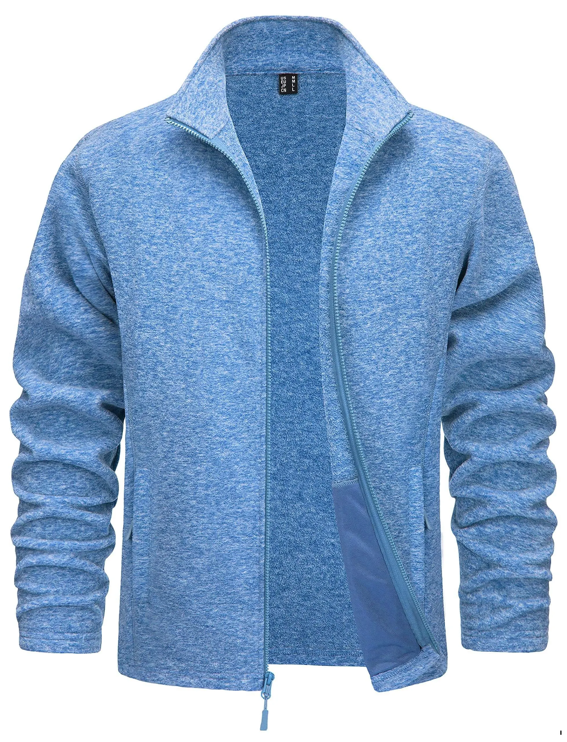 Lightweight Full Zip Fleece Jackets For Men - In 16 Colors!