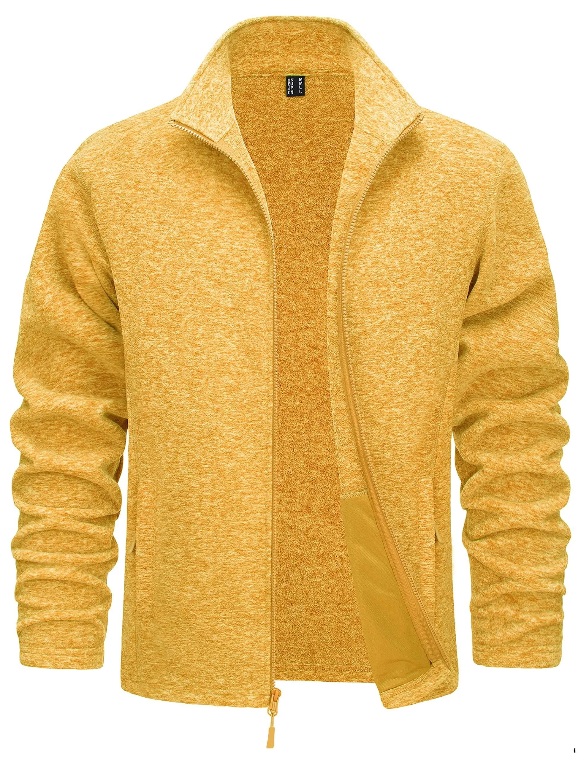 Lightweight Full Zip Fleece Jackets For Men - In 16 Colors!