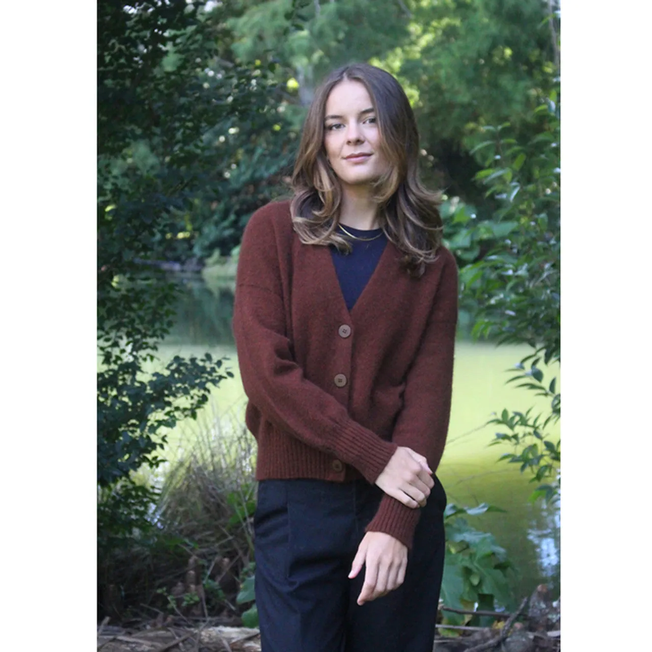 Lothlorian Prime V-Neck Cardigan - Possum Merino 9787