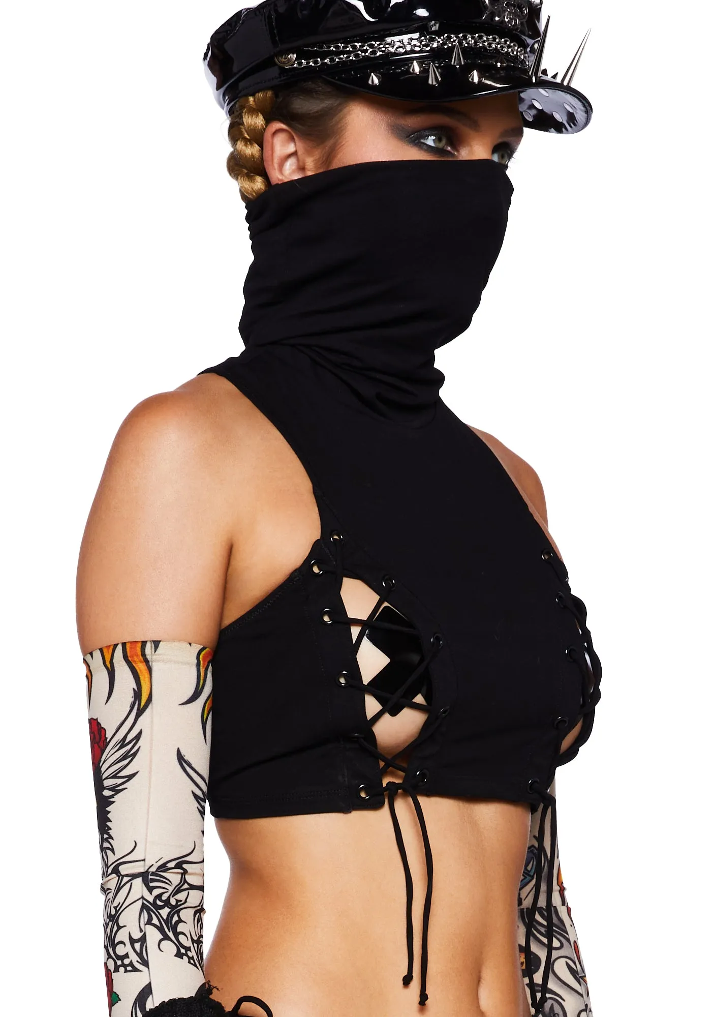 New Age Nomad Tank & Panty Set - Black