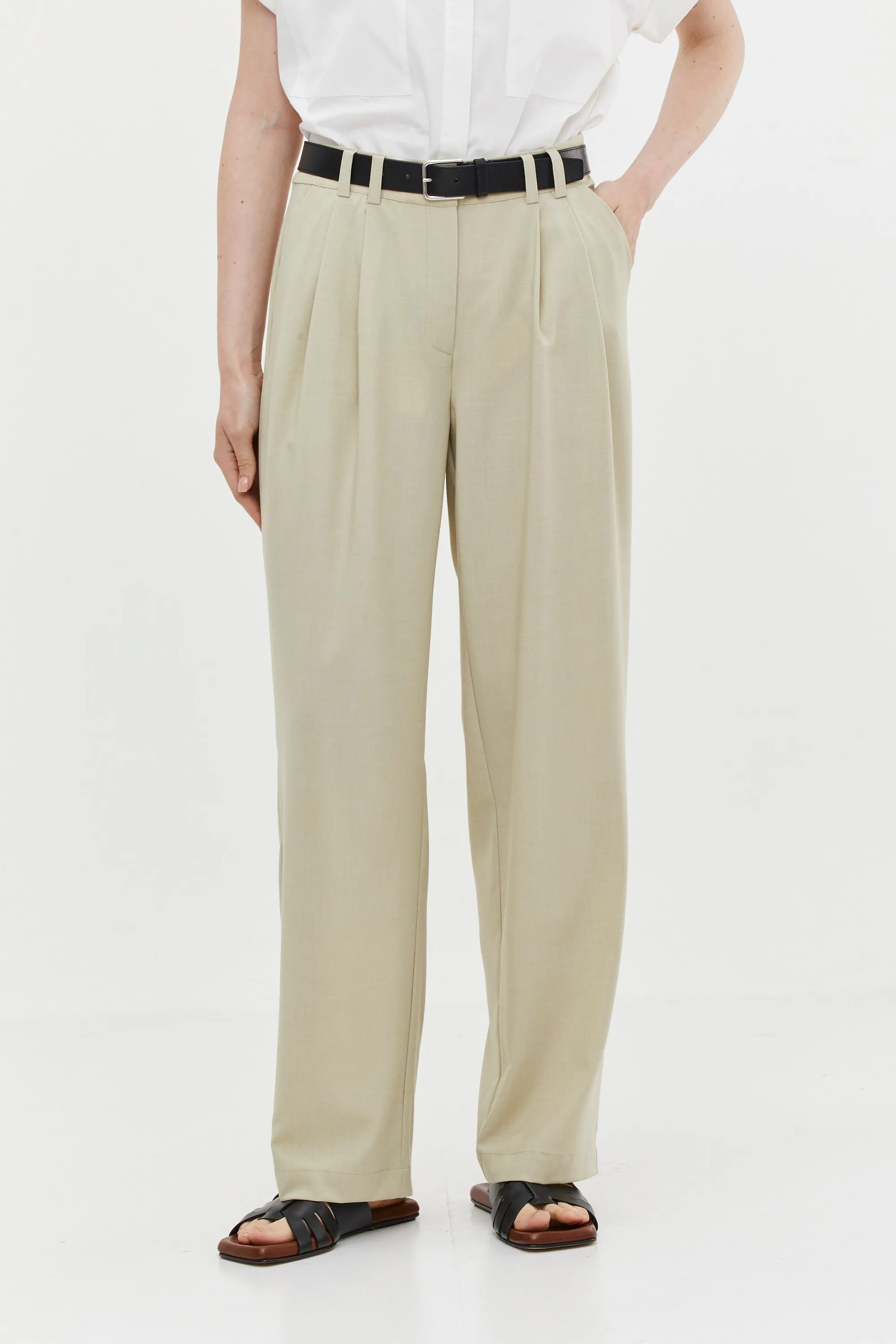 Noah Tailored Pants Beige