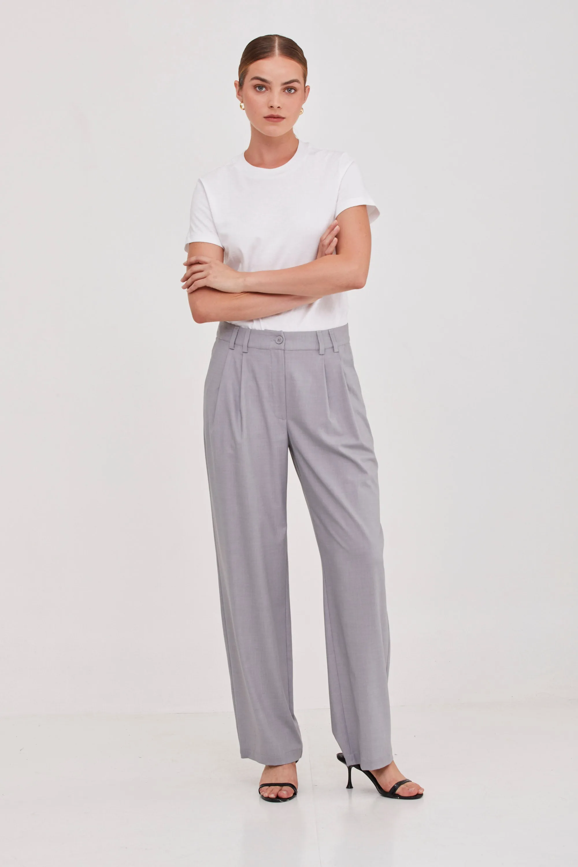 Noah Tailored Pants Grey