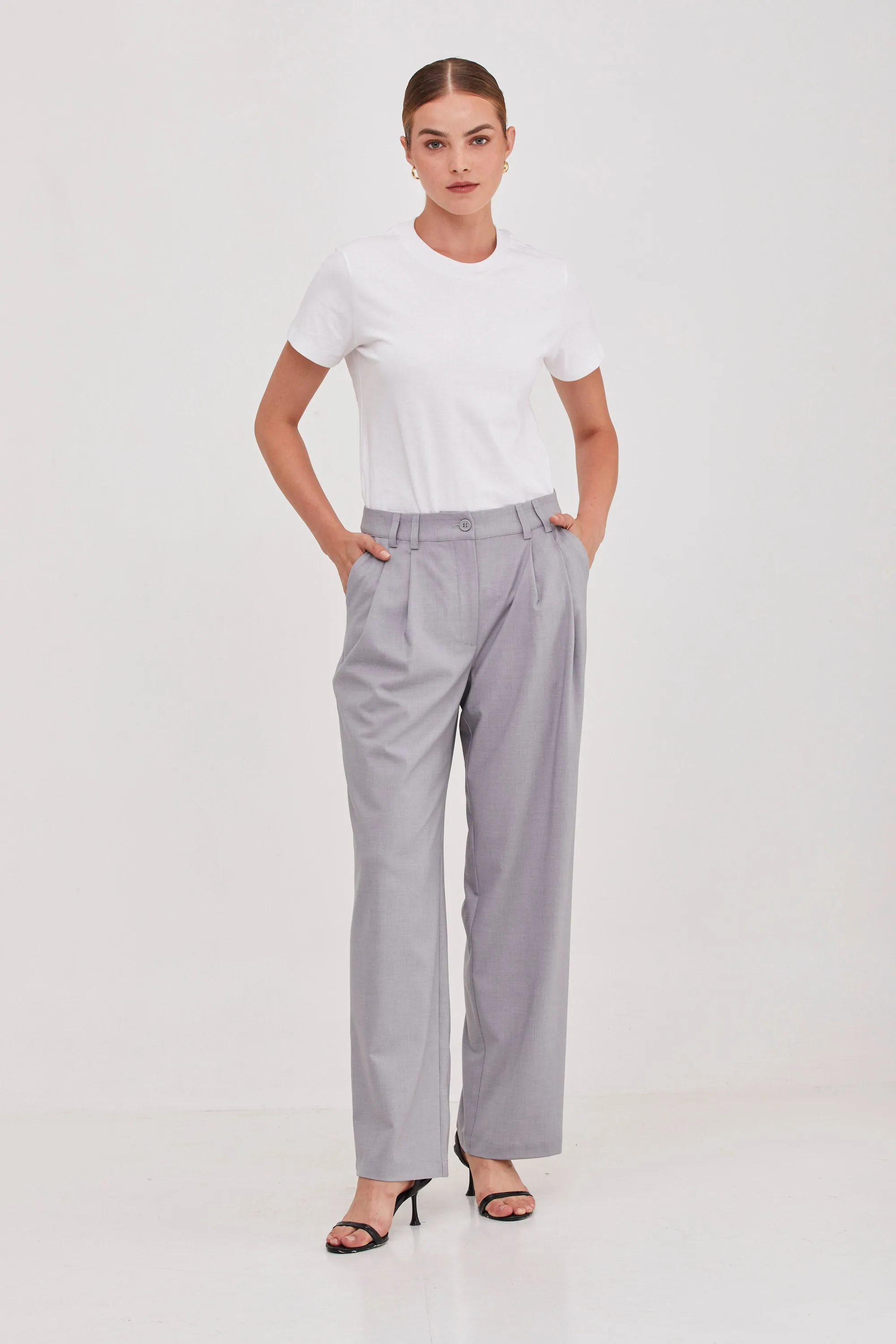 Noah Tailored Pants Grey