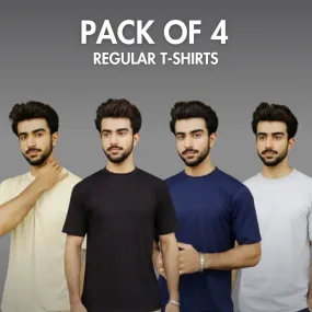 PACK OF 4 Regular T SHIRTS