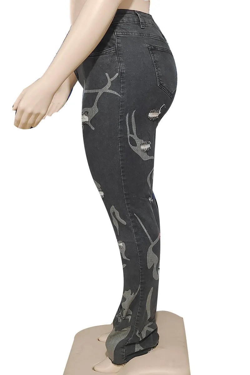 PF0150 Graphic Stretch Jeans