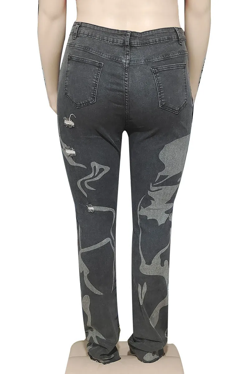 PF0150 Graphic Stretch Jeans