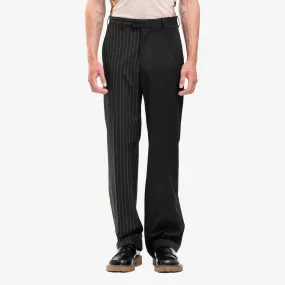 Plain Stripy Tailored Pants