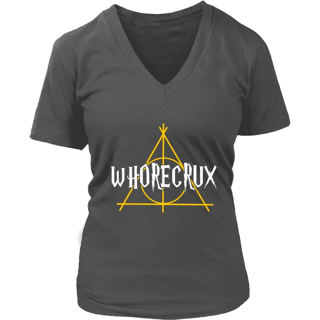 "Whorecrux" V-neck Tshirt