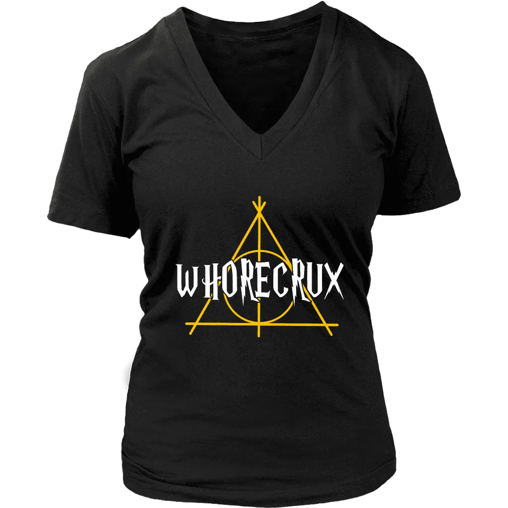 "Whorecrux" V-neck Tshirt