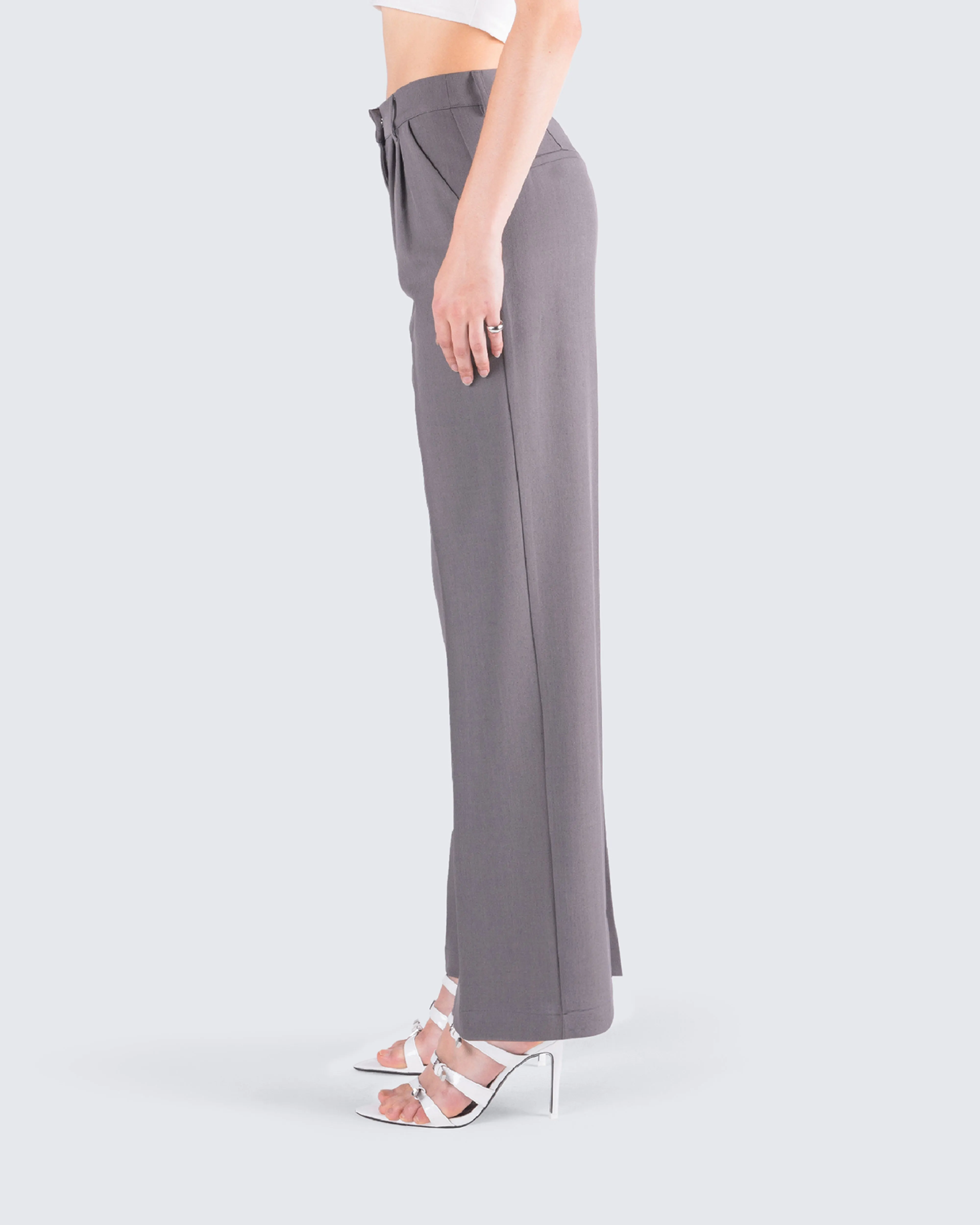 Reese Grey Tailored Pants