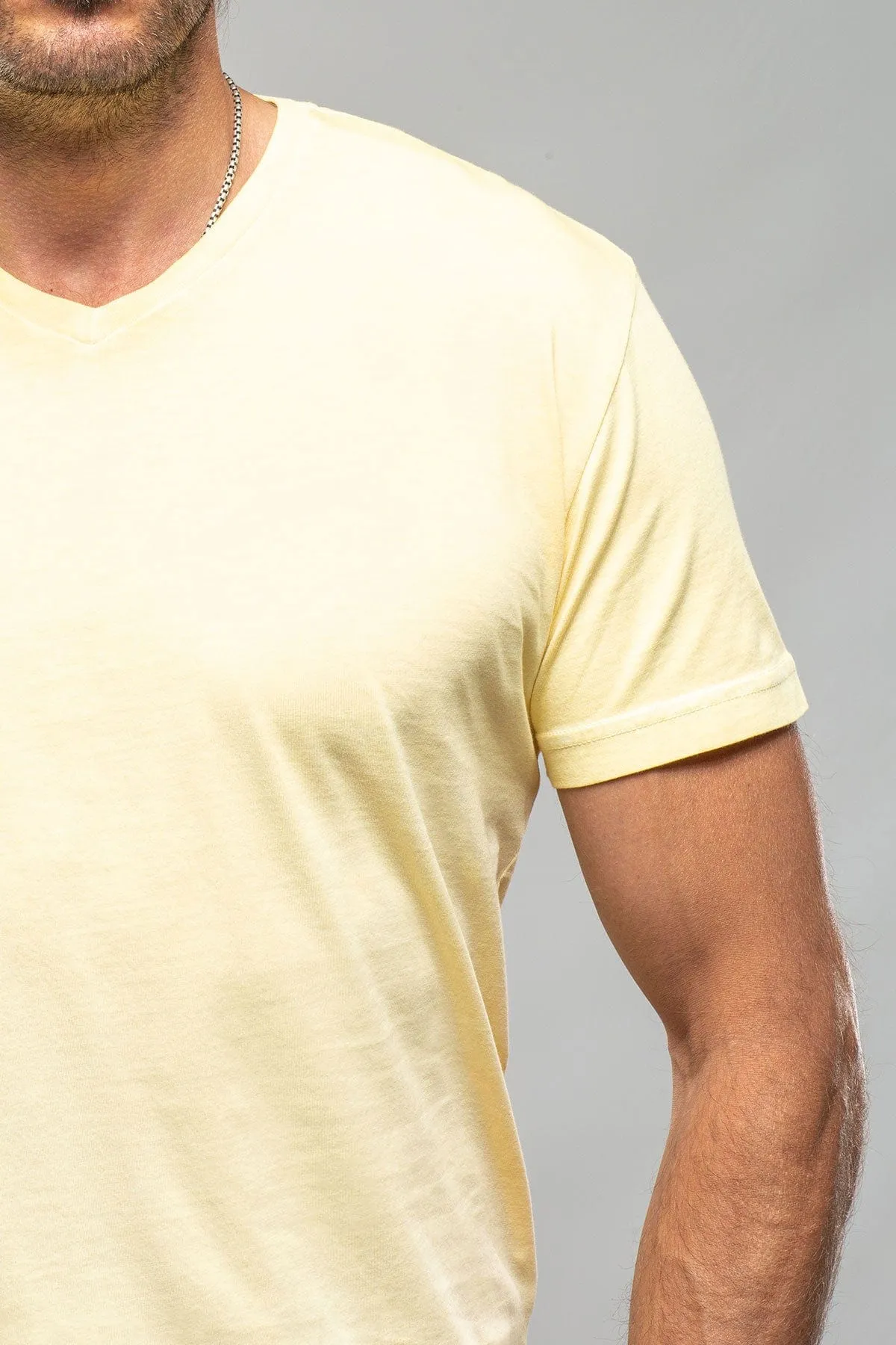 Siena Cotton V Neck In Yellow