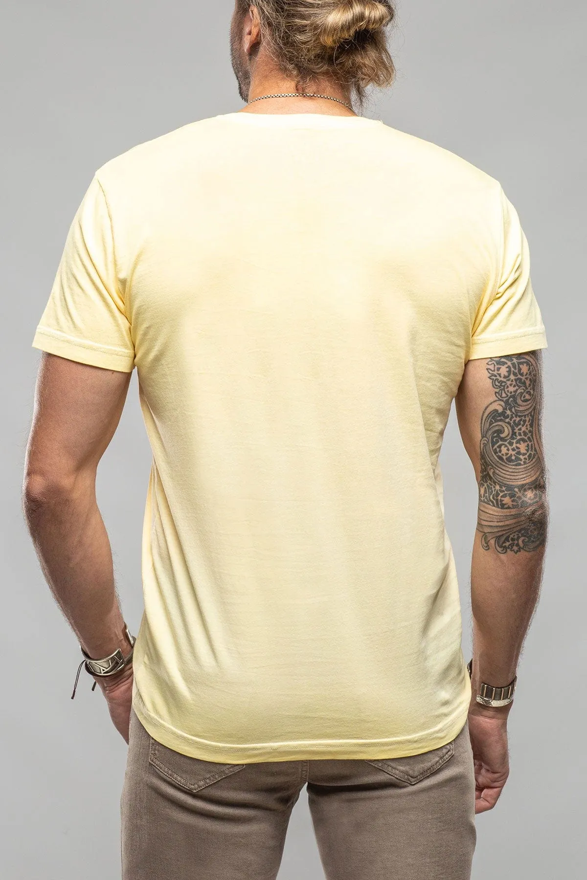 Siena Cotton V Neck In Yellow