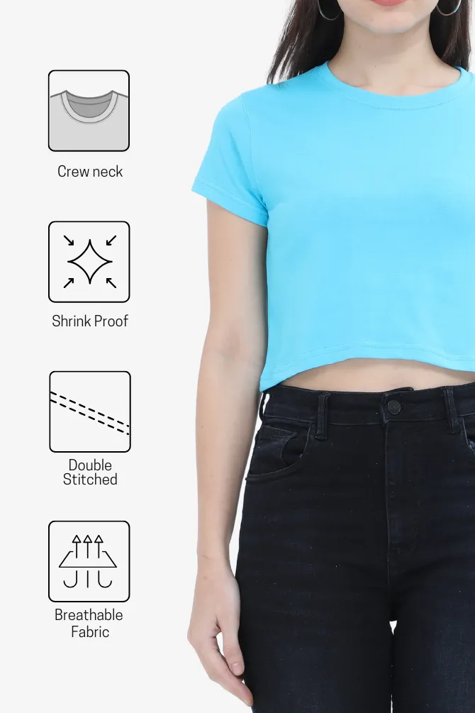 SkyBlue Crop Tops for women