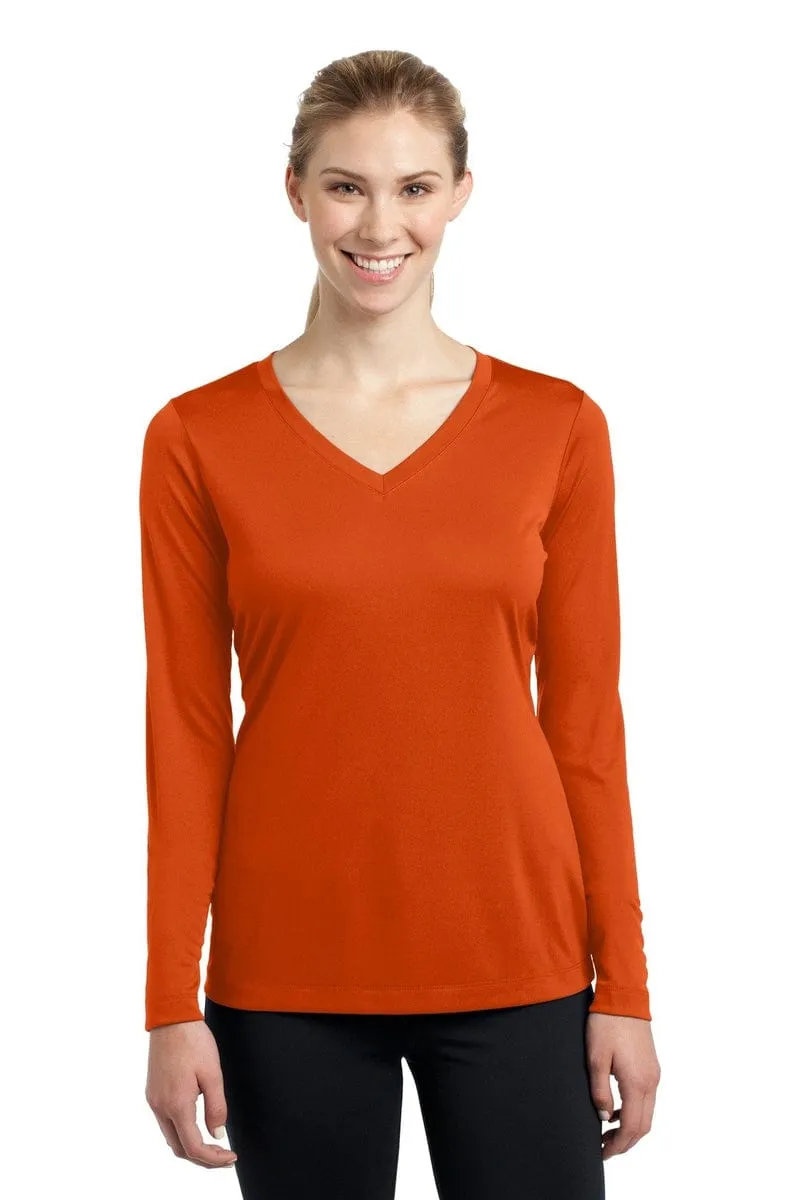 Sport-Tek LST353LS: Ladies Long Sleeve PosiCharge Competitor V-Neck Tee.