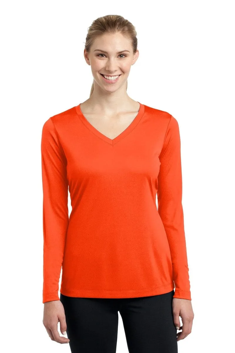 Sport-Tek LST353LS: Ladies Long Sleeve PosiCharge Competitor V-Neck Tee.