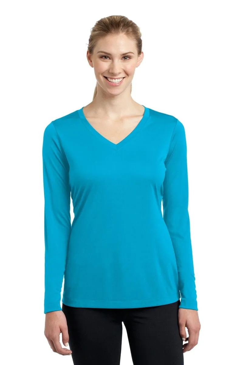 Sport-Tek LST353LS: Ladies Long Sleeve PosiCharge Competitor V-Neck Tee.