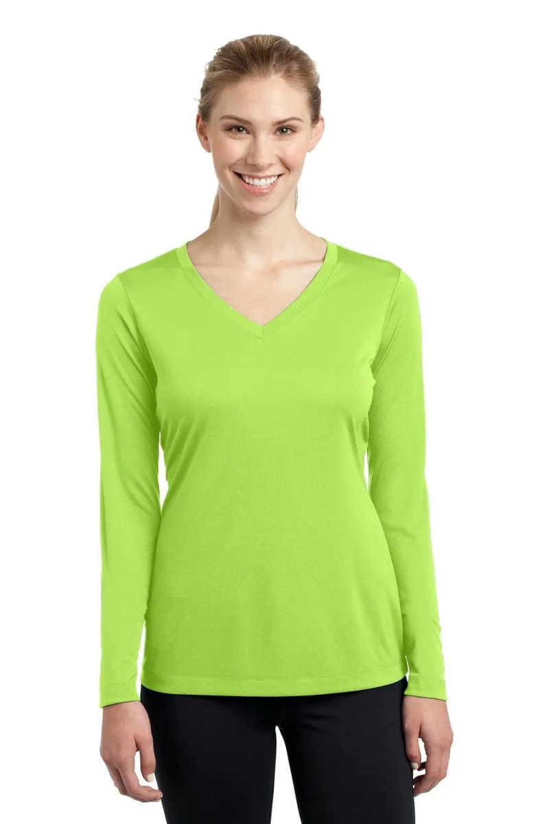 Sport-Tek LST353LS: Ladies Long Sleeve PosiCharge Competitor V-Neck Tee.