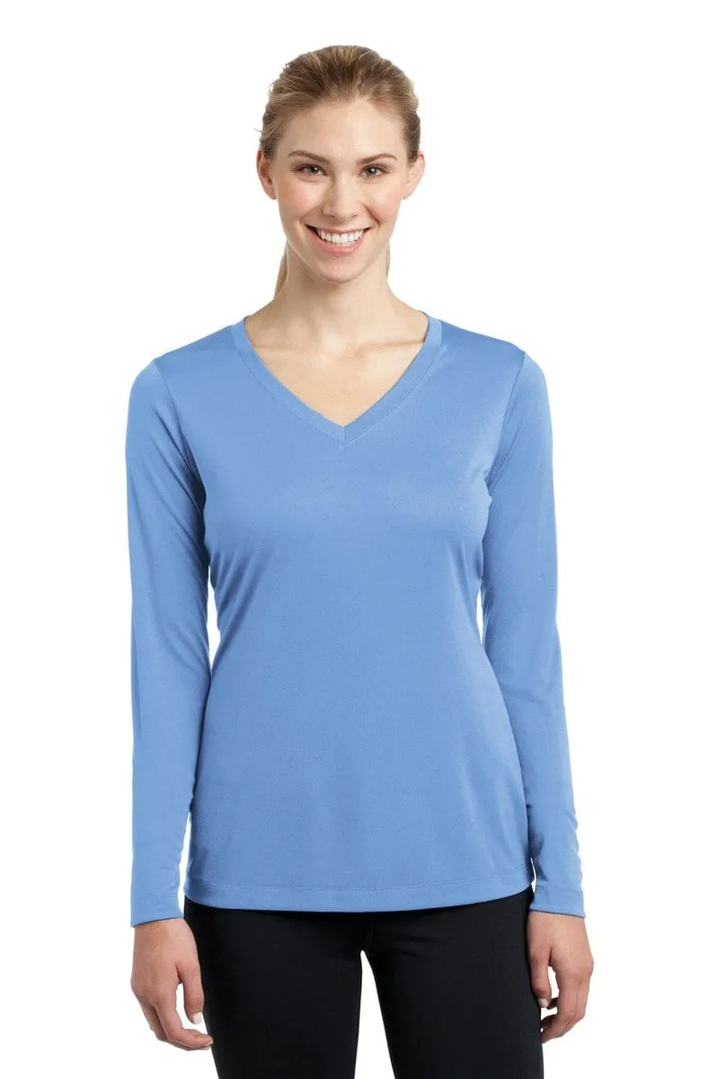 Sport-Tek LST353LS: Ladies Long Sleeve PosiCharge Competitor V-Neck Tee.