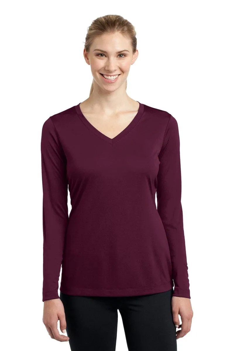 Sport-Tek LST353LS: Ladies Long Sleeve PosiCharge Competitor V-Neck Tee.