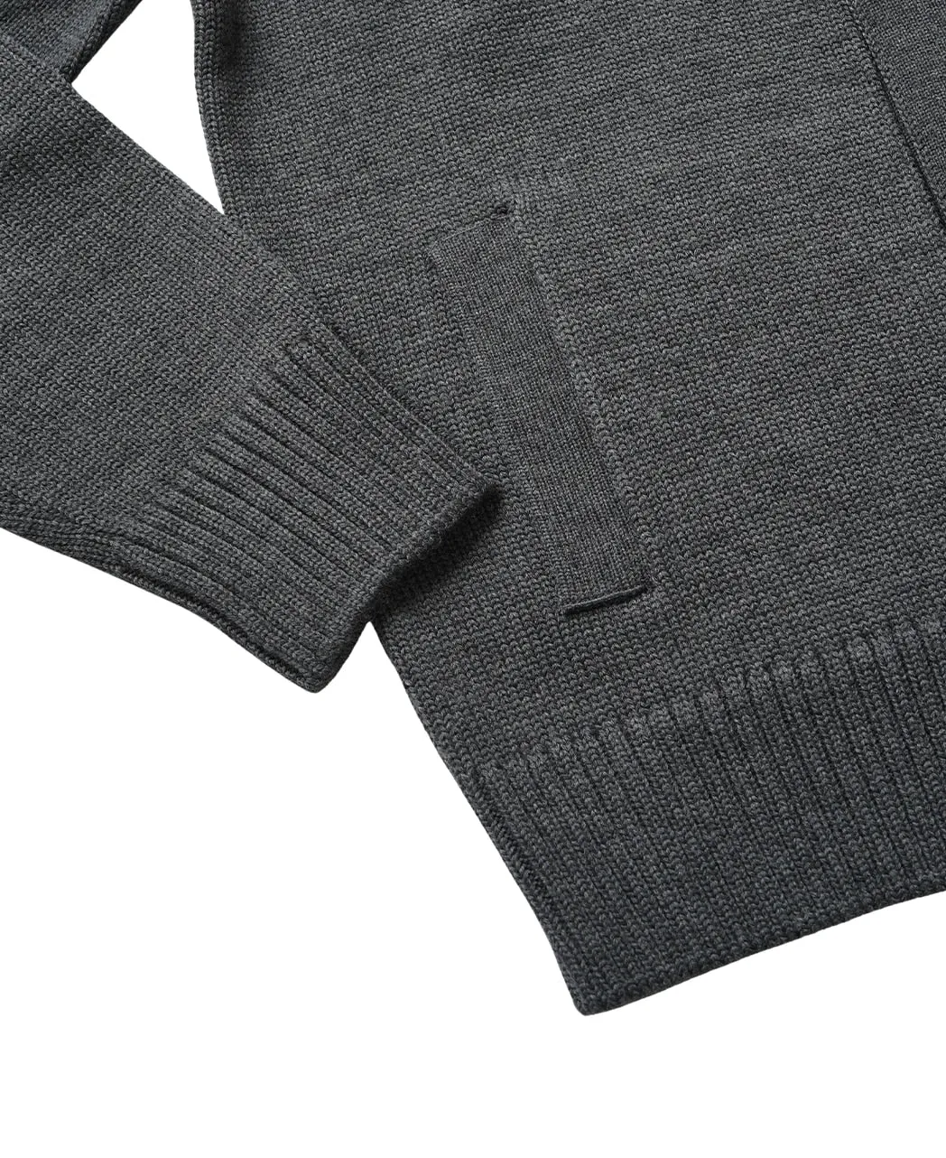 Stand Collar Cardigan - Extra Fine Merino