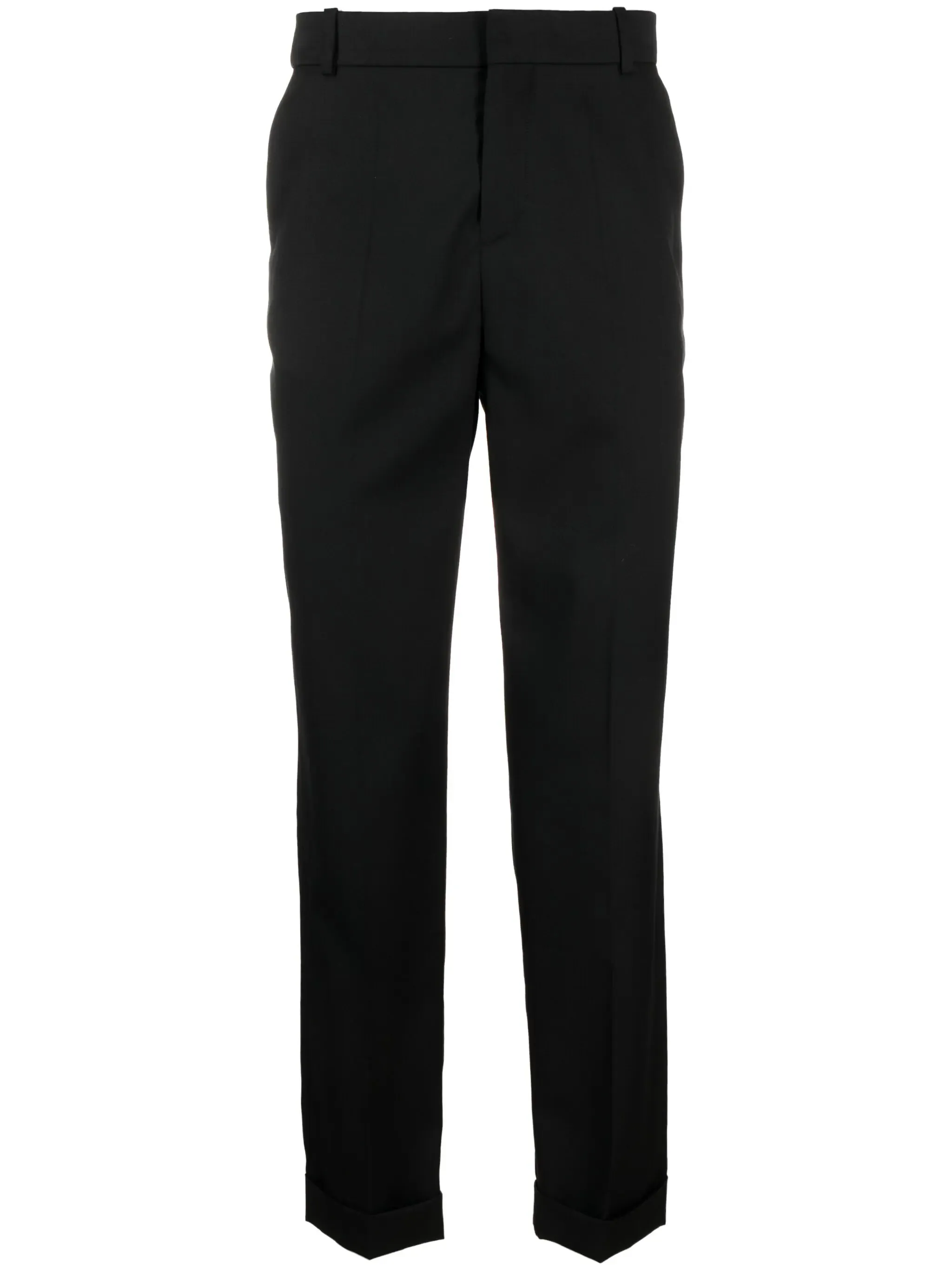 Straight Tailored Wool Pants