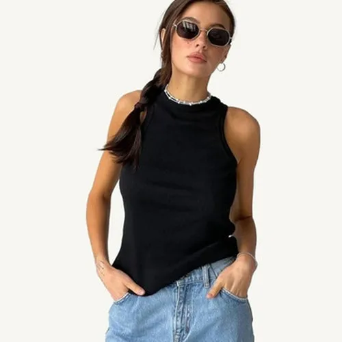 Summer Sexy Backless Tank Top Women Sleeveless Vest Quality Y2k