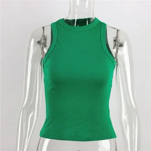 Summer Sexy Backless Tank Top Women Sleeveless Vest Quality Y2k