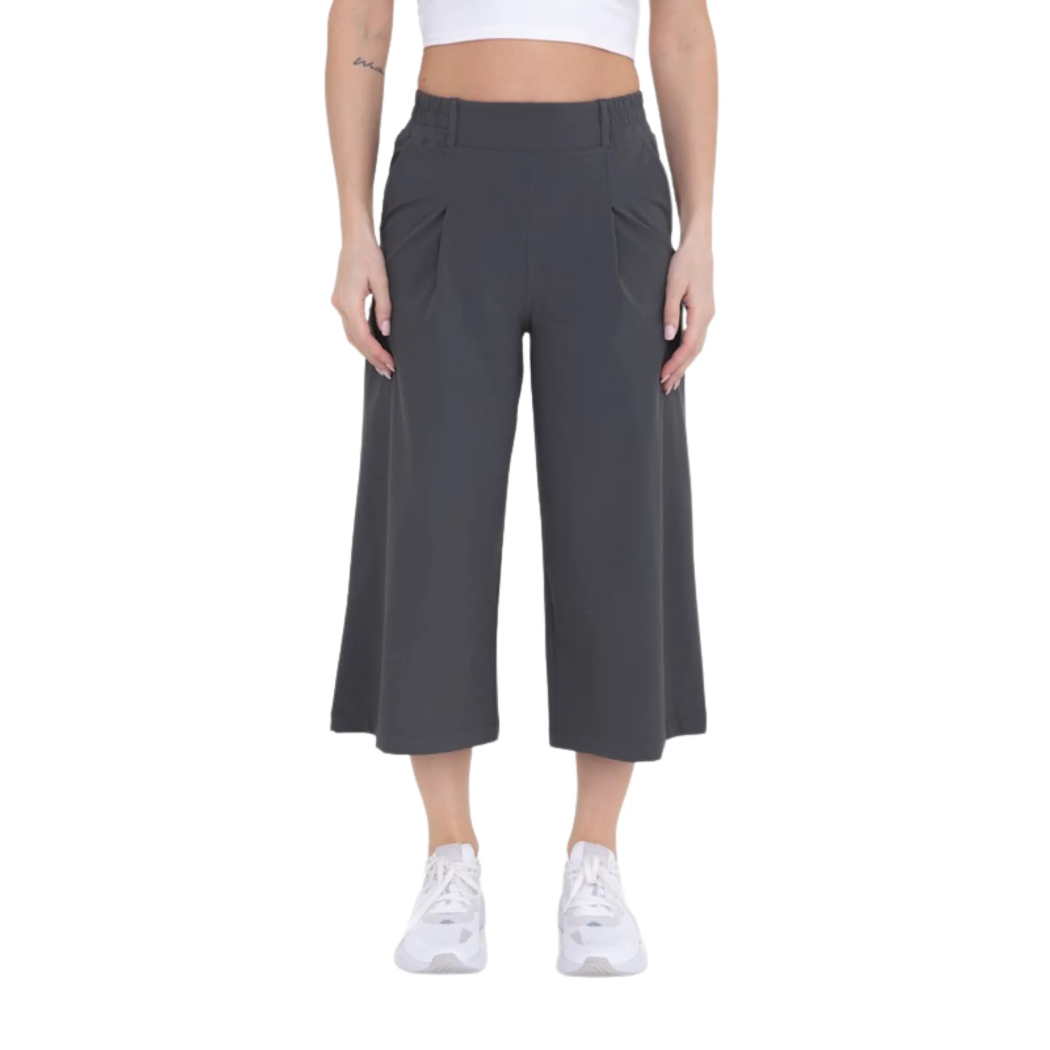 Tailored Cropped Flare Pants